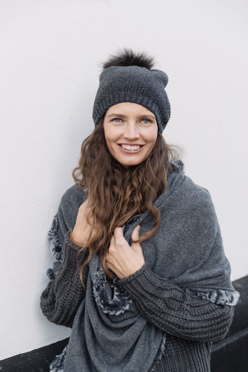Stella Pomponmuts Donkergrijs/Donkergrijs