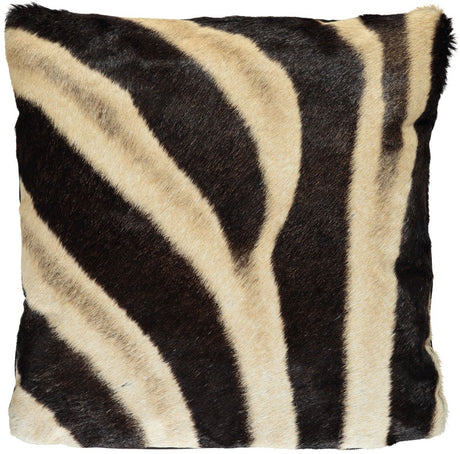 Zebra Leren Kussen | 40x40 cm | 60X60 cm