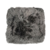 Stoel Cover | Met Backing | Langharig | Nieuw- Zeeland | 40x40m cm Staal Grijs