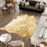 Koeienhuid Vloerkleed | Goud | 3,95 m²