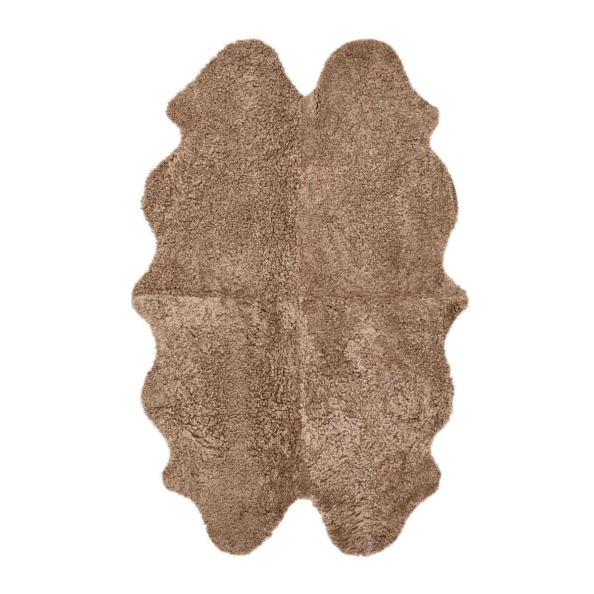 Vierdubbele Schapenvacht | Nieuw-Zeeland | Curly Kortharig | 170x110 cm