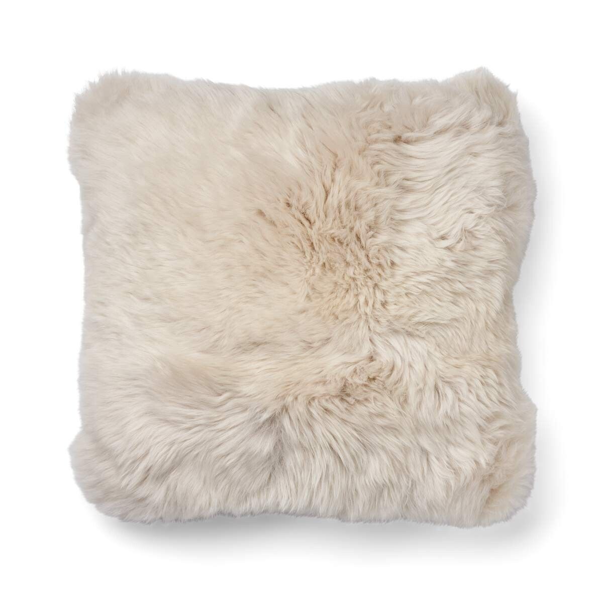 Langharig Schapenvacht Kussen | 52x52 cm | 34x52 cm Beige/Linnen