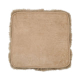 Stoel Cover | Met Backing | Langharig | Nieuw- Zeeland | 40x40m cm Taupe