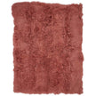 Plaid van Curly Schapenvacht | 140x180 cm Oudroze