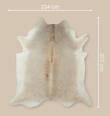 Koeienhuid Vloerkleed | Grijs Beige | 4,21 m² Grijs Beige