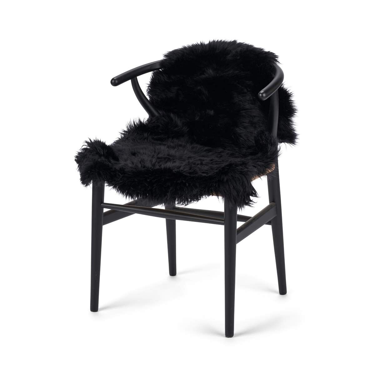 Merino Schapenvacht | Nieuw-Zeeland | Gekleurd | Langharig | 90 cm Zwart