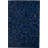 Koeienhuid Design Vloerkleed Venice | 170x240 cm Marineblauw