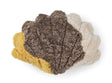 Schelpen Kussen Patroon | 35x50 cm | 42x58 cm | 75x54 cm Geel/Taupe/Beige