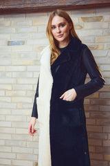 Raelynn Vest Zwart/Beige