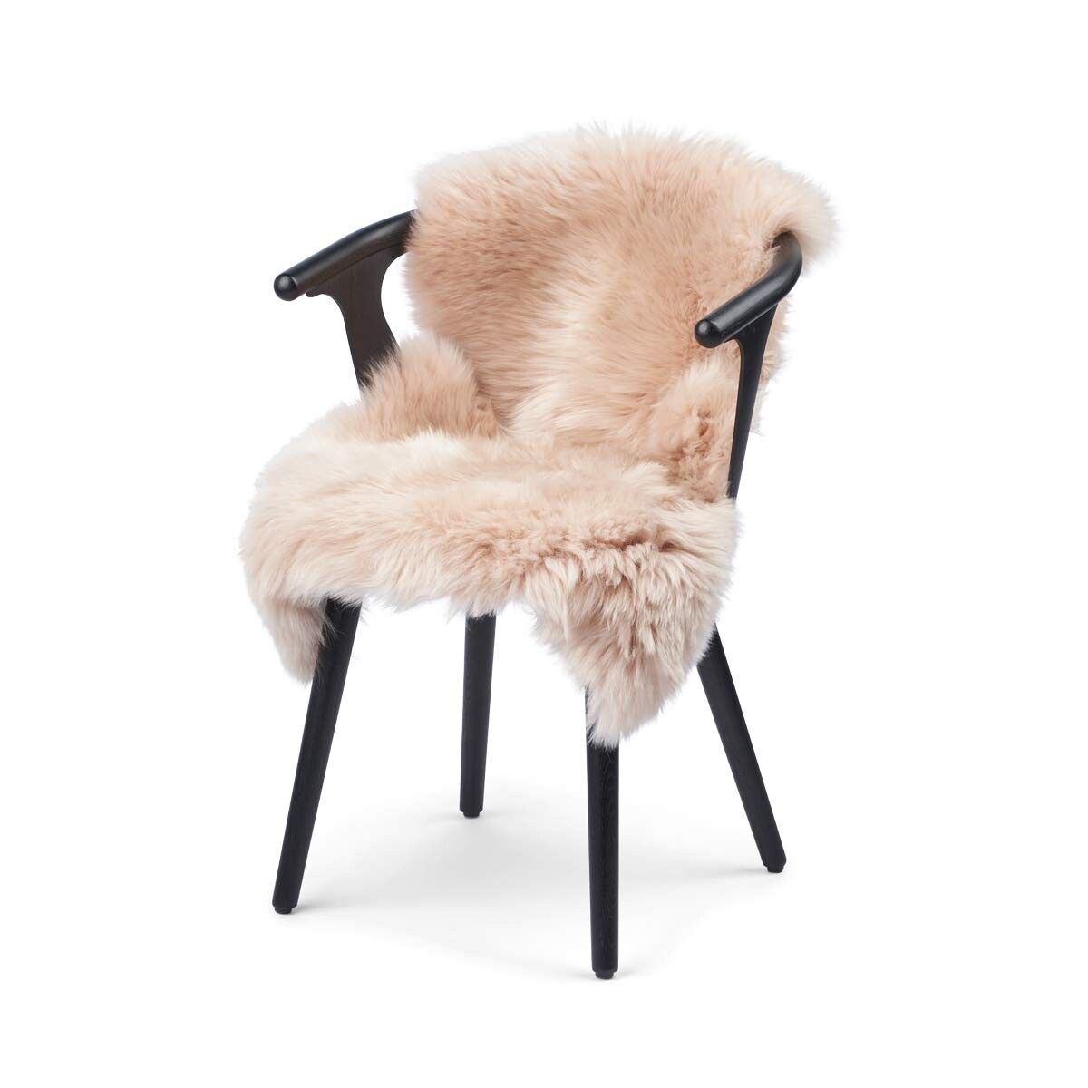 Premium | Nieuw- Zeelandse schapenvacht | Langharig | 100 cm Rookgrijs