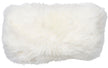 Langharig Schapenvacht Kussen  | Dubbelzijdig | Nieuw-Zeeland | 25x50 cm Ivoor
