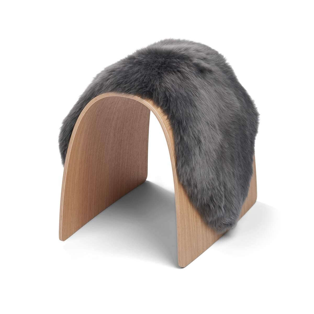 Schapen Kruk Cover | Lange Wol Staal Grijs