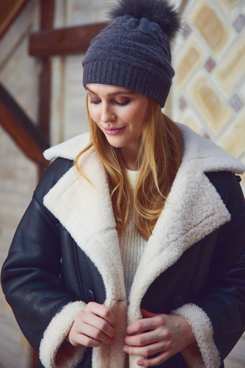 Sidse Beanie Middernacht Blauw/Middernacht Blauw