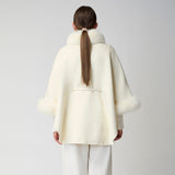 Lorraine Poncho Beige