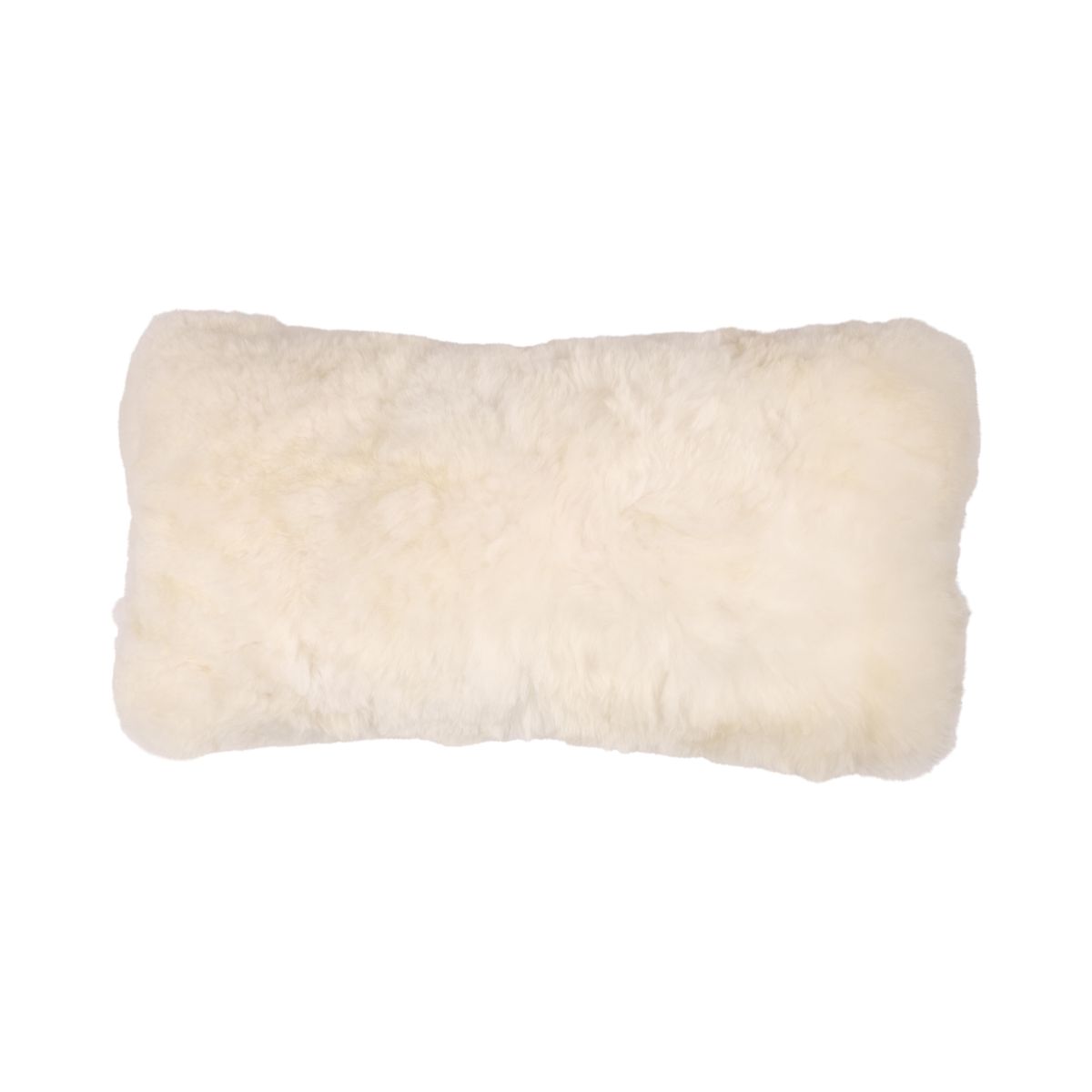 Alpaca Bontkussen | Dubbelzijdig | Kortharig Wit