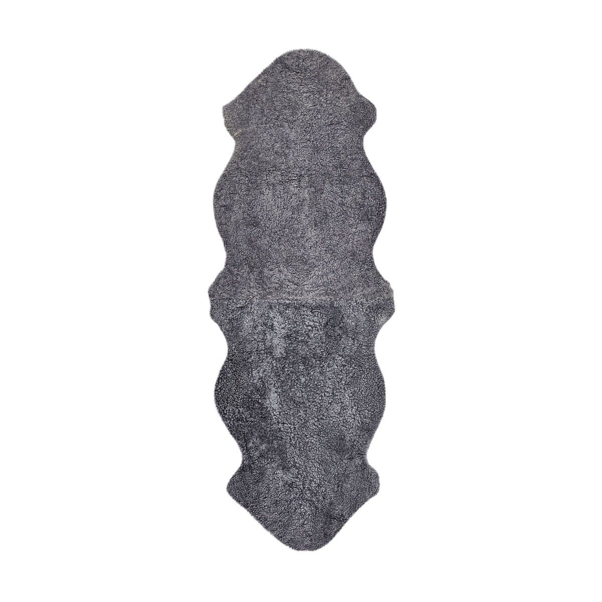 Premium | Dubbele Nieuw- Zeelandse schapenvacht | Kortharig | 180 cm Lichtgrijs snow top