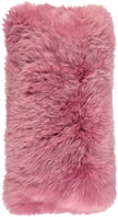 Langharig Schapenvacht Kussen | 28x56 cm Malaga Roze