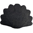 Kortharige Curly Schapenvacht Schelp Design Kleed | 210x150 cm Zwart