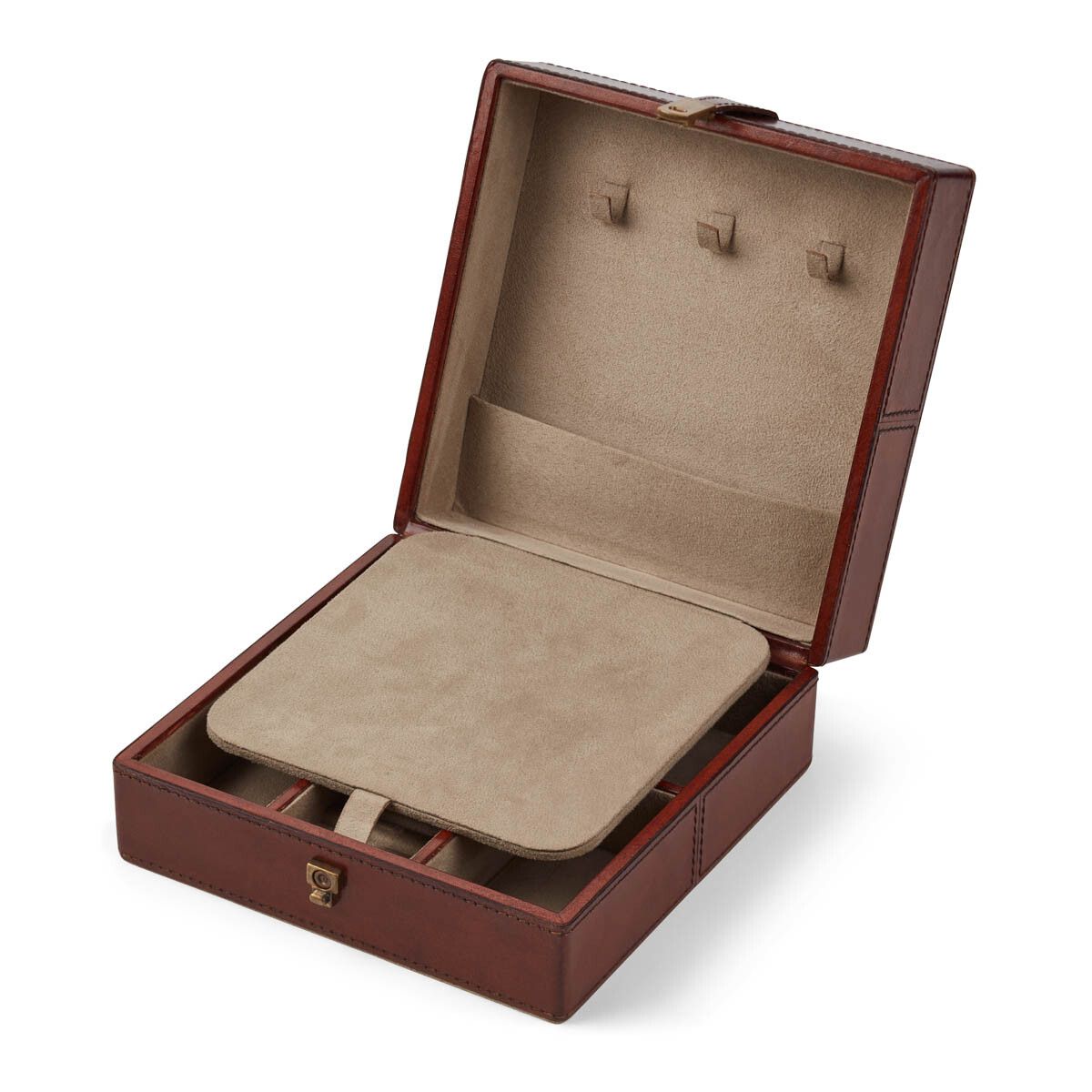 Juwelen Doos | 20x20x9 cm Camelbruin