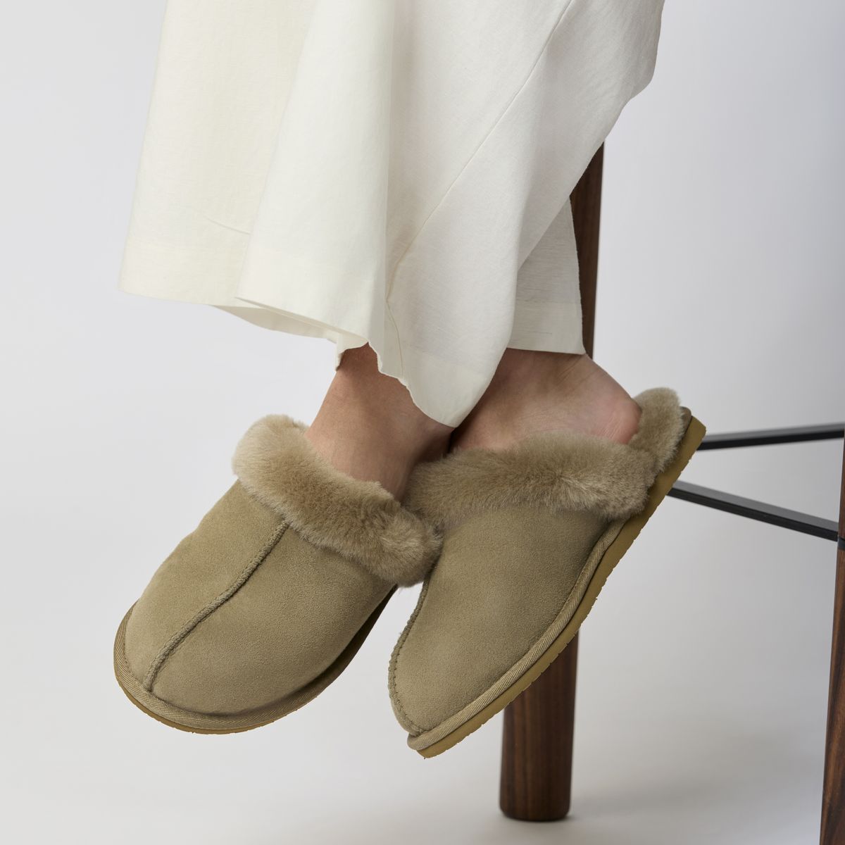 Pantoffel Zwart