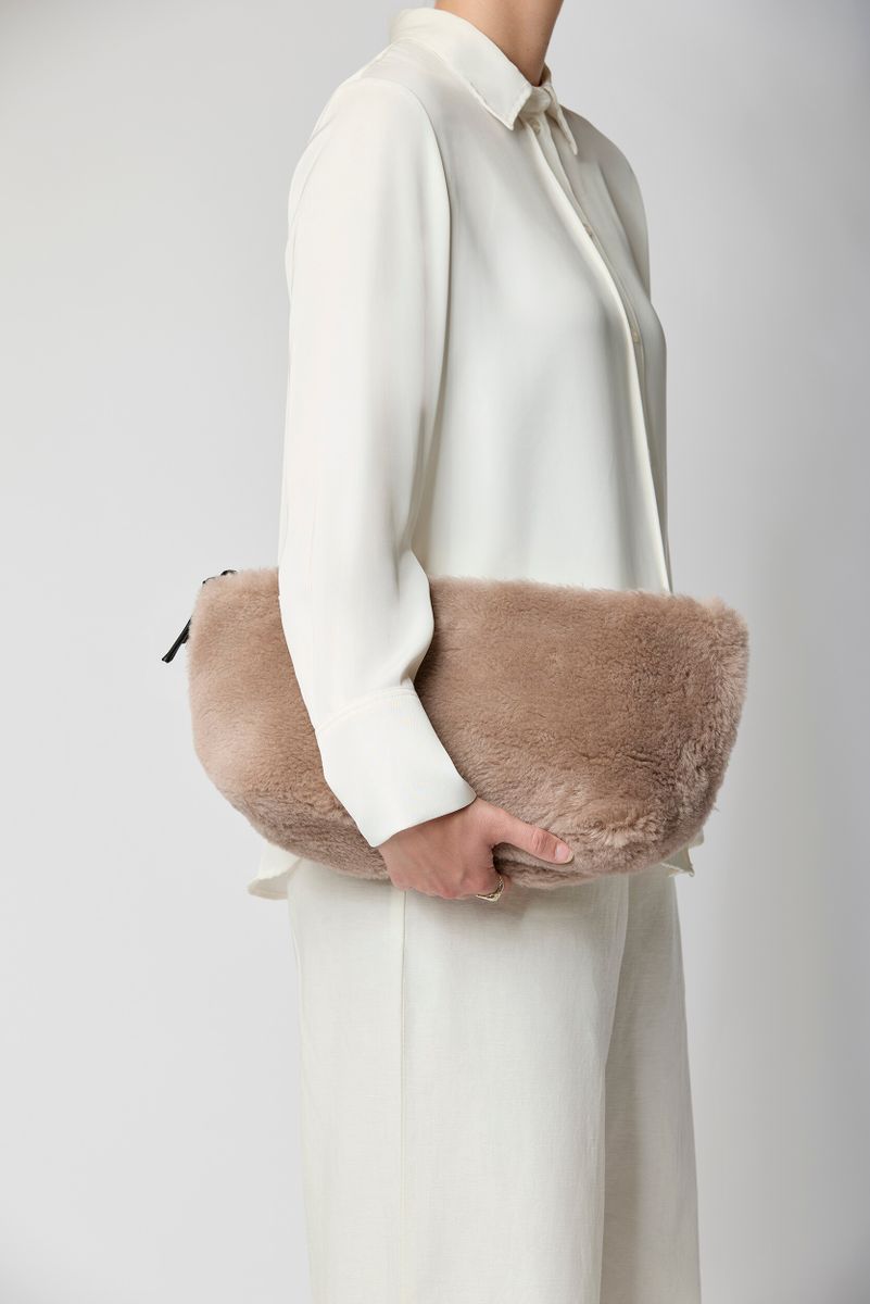 Havana Maxi Clutch Tas Stucco zand