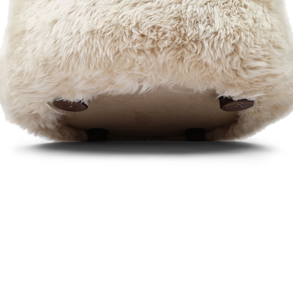 Ethan Puffy Loungestoel | Langharige Schapenvacht Linnen
