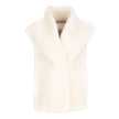 Lorena Vest Leer Bruin/Ivoor