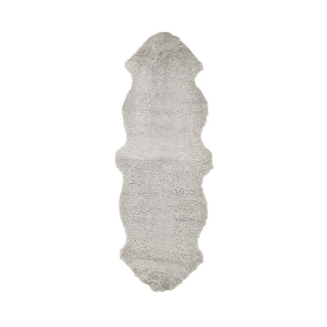 Doppeltes Lammfell | Kurzhaar | Neuseeland | 170x60 cm Grau