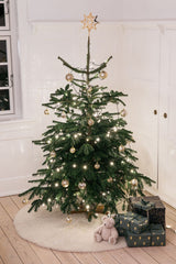 Kortharig Curly Schapenvacht Design Kleed | Ø140 cm Parelgrijs