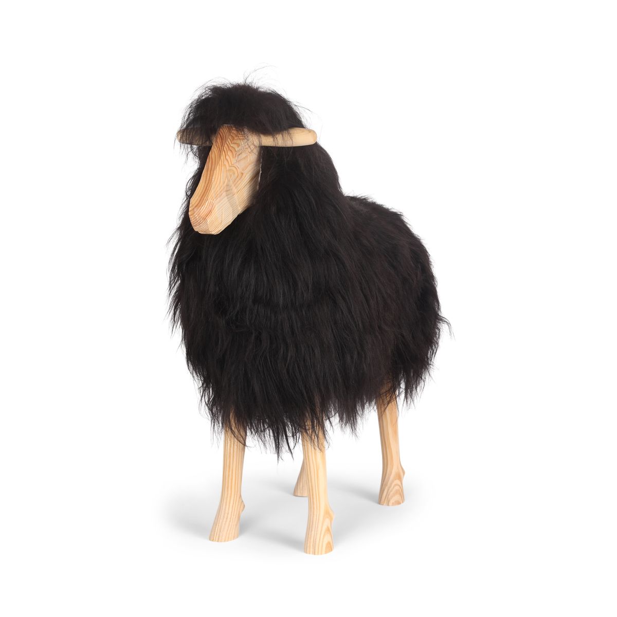Signature Staand Schaap | Large Natuurlijk Zwart