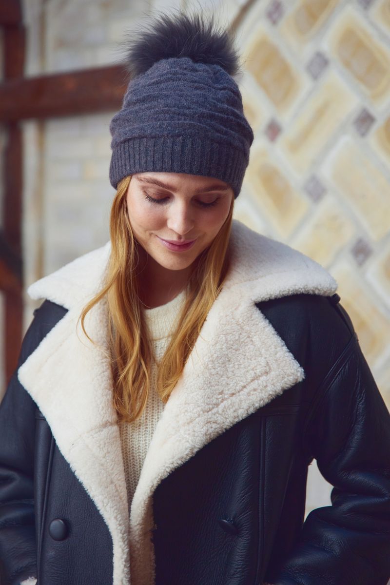 Sidse Beanie Middernacht Blauw/Middernacht Blauw