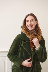 Klara Luxe Kraag Natuurlijk Bruin