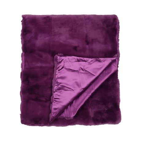 Premium Kwaliteit Bedloper | Rex konijn | 238x55 cm Paars
