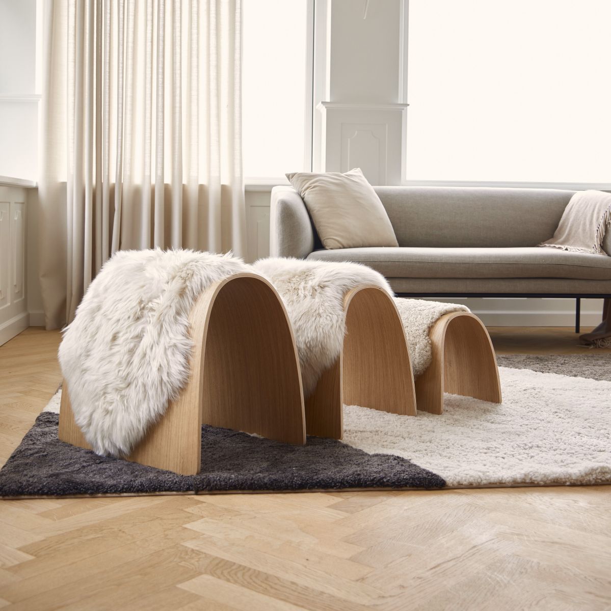 Schapen Kruk Cover | Lange Wol Zwart