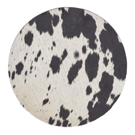 Koeienhuid Stoel Cover | Ø37 cm Zout/Peper/Zwart/Wit