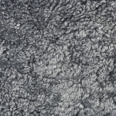 Simon Poef | Kortharige Schapenvacht | D46xH42 cm Licht Grijs