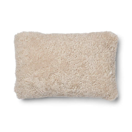 Kortharig Schapenvacht Kussen | Tweezijdig | 52x52 cm | 34x52 cm Beige/Parel
