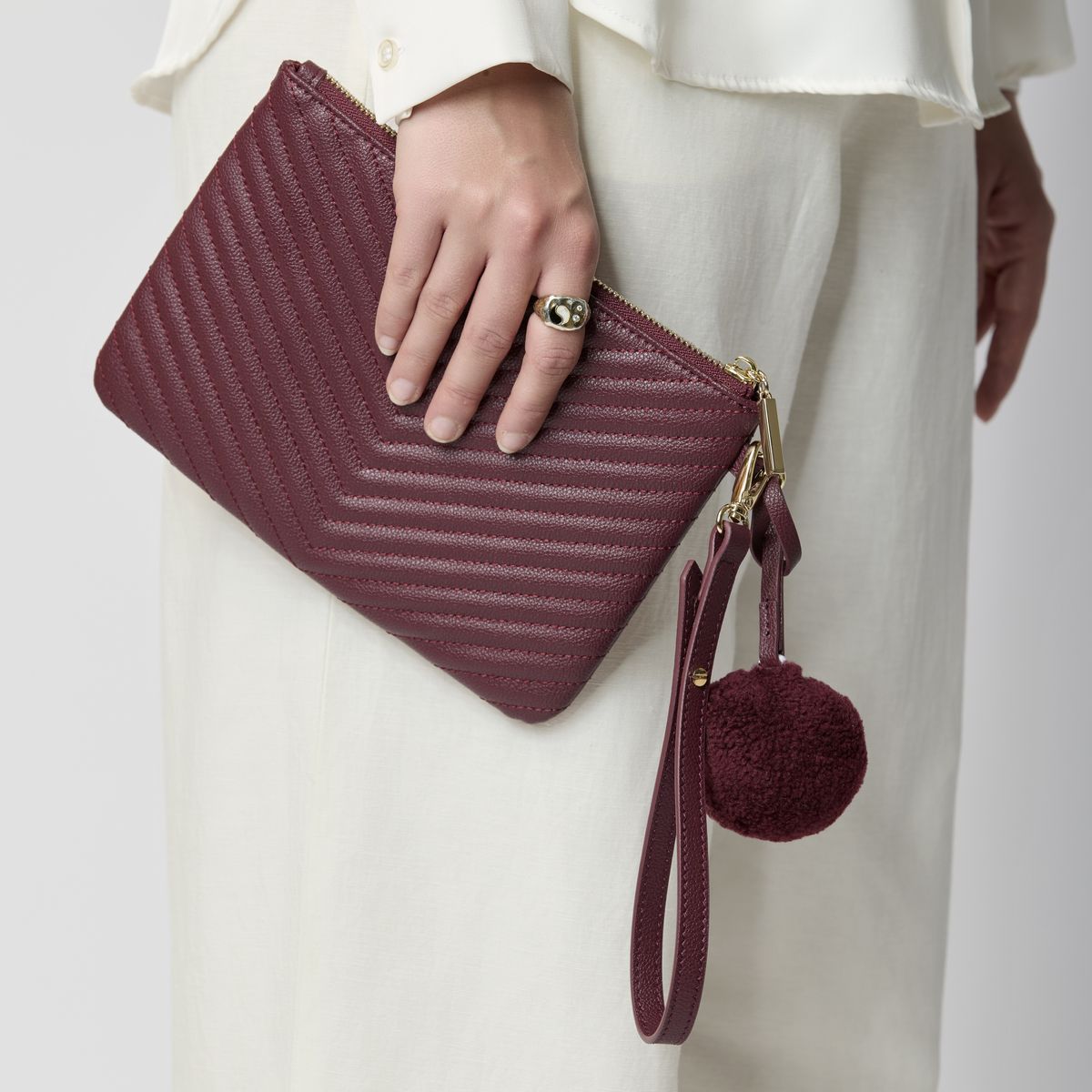 Helene Clutch Tas Antiek Groen