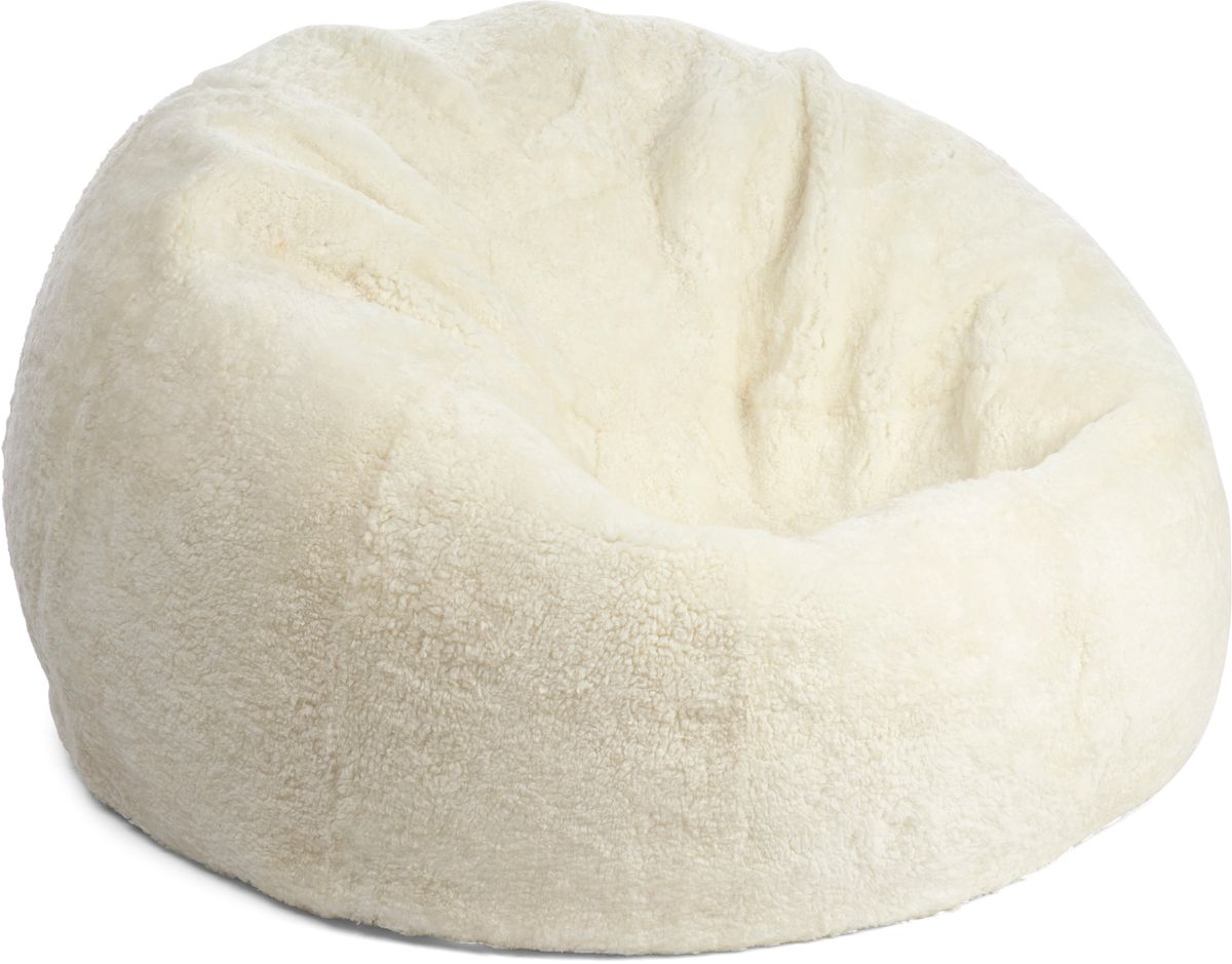 Zitzak | Korte Wol | Medium | Large Ivoor