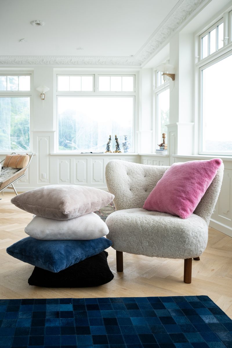 Koeienhuid Design Vloerkleed Venice Marineblauw