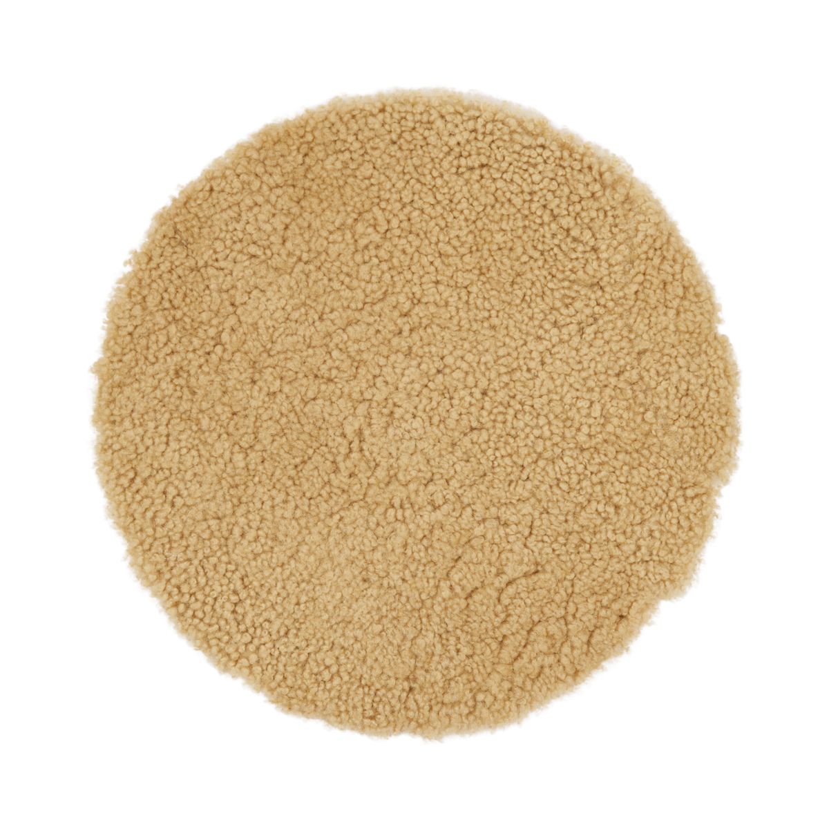 Schapenvacht Stoel Cover | Kortharig | Ø34 cm Honing