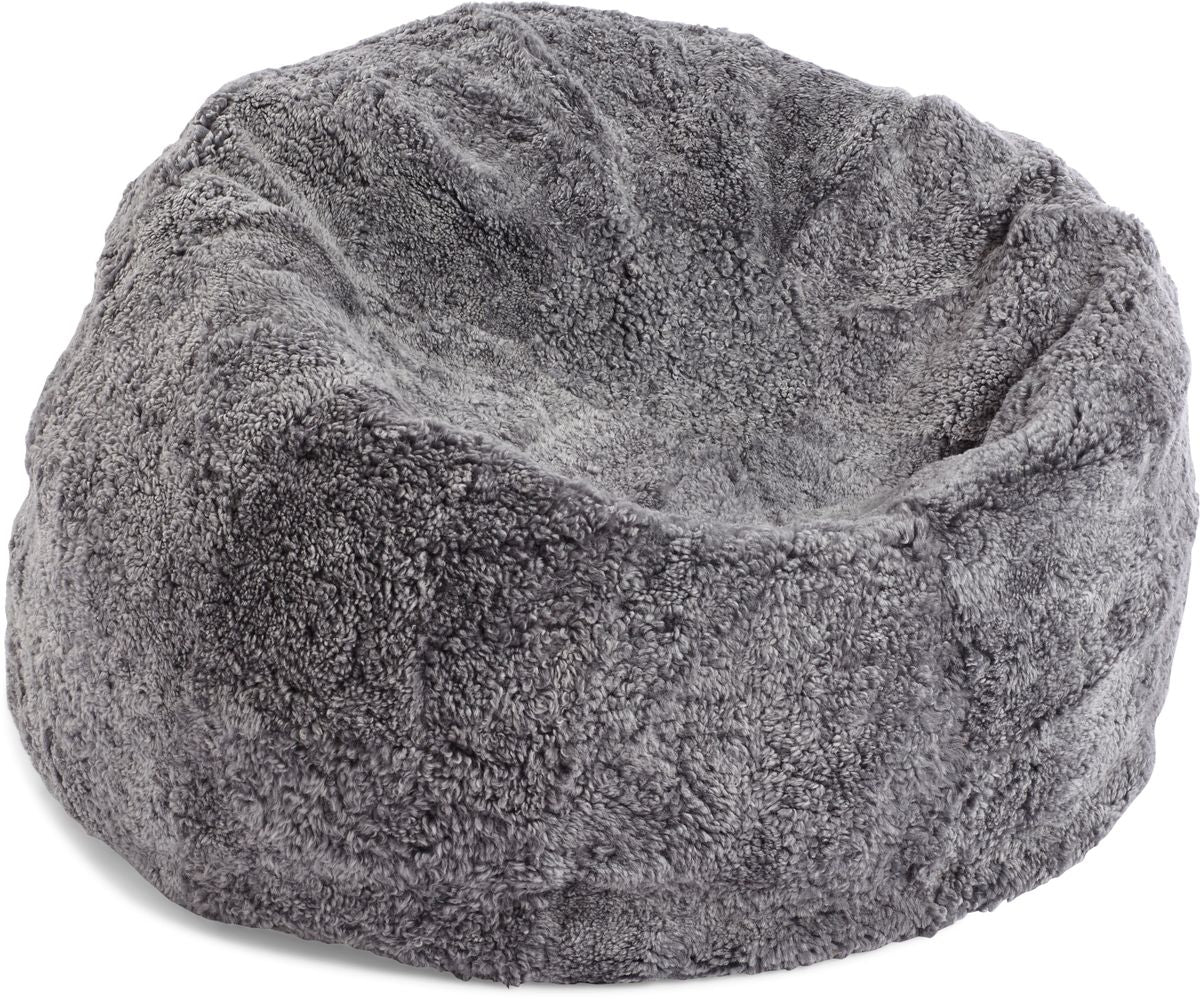 Zitzak | Korte Wol | Medium | Large Licht Grijs