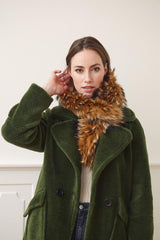 Klara Luxe Kraag Natuurlijk Bruin