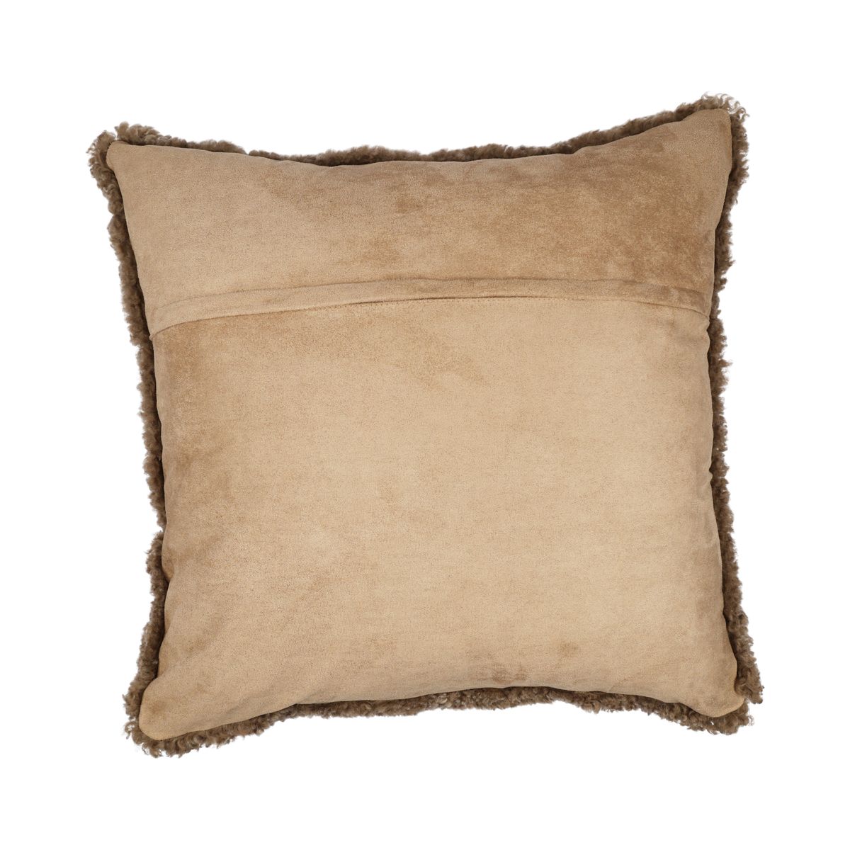 Schapenvacht Kussen | Kortharig | Nieuw- Zeeland | 40x40 cm Sahara