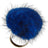 Pompon Ring Middernacht Blauw