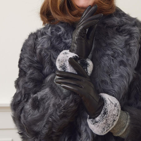 Kassandra Handschoenen Zwart/Snowtop