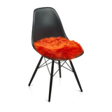 Langharige Schapenvacht Stoel Cover | Ø38 cm Fiesta Rood