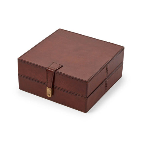Juwelen Doos | 20x20x9 cm Camelbruin