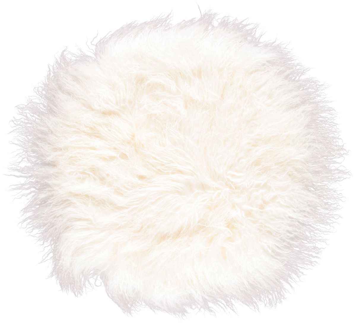 Curly Cake Kussen | Ø38 cm | Ø45 cm | Ø62 cm Ivoor