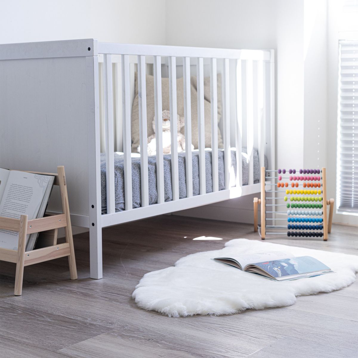Baby Schapenvacht | Kortharig | Nieuw-Zeeland | 95 cm Sneeuwwitje